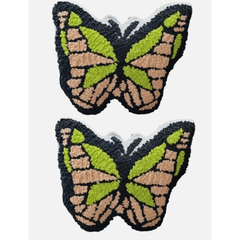 Set of 2 Teen Home Butterfly Decorative Throw Pillows 18x17